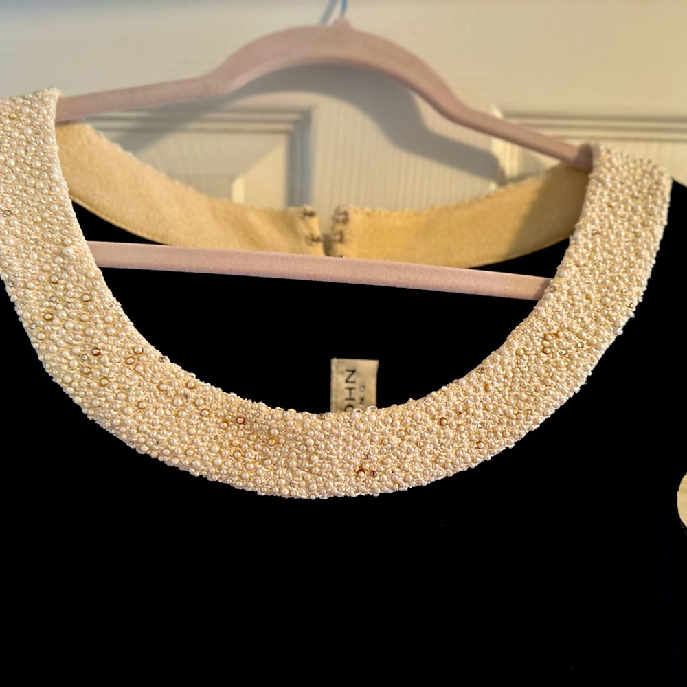 St John Evening Pearl beaded dress never worn